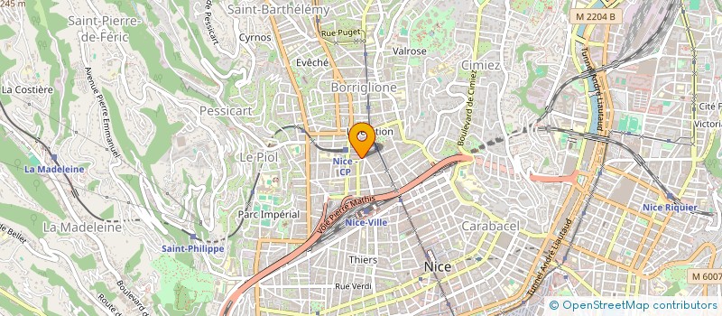 localisation de l'entreprise ELECTRO CUISINE à NICE