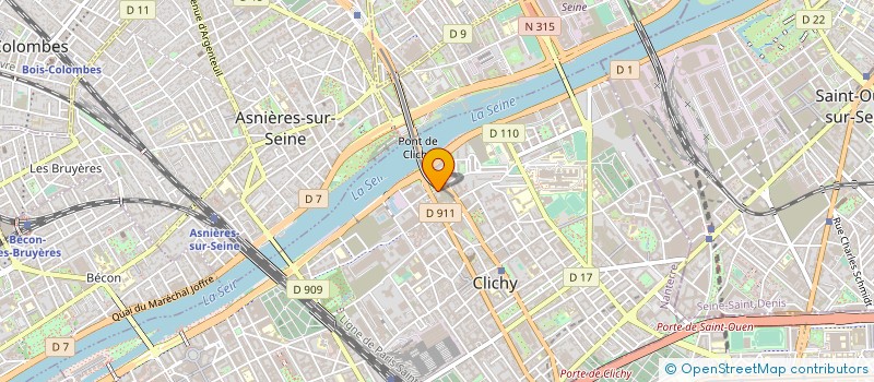 localisation de l'entreprise ELECTRO CVB à CLICHY