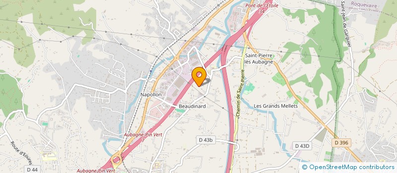 localisation de l'entreprise ELECTRO DECO SERVICE à AUBAGNE