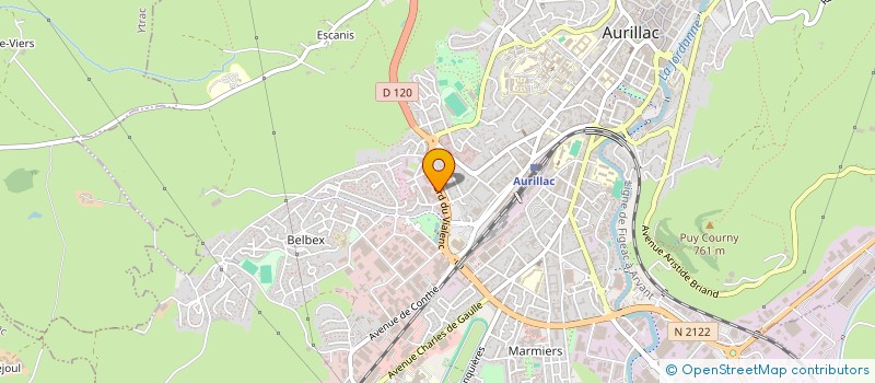 localisation de l'entreprise ELECTRO DEP à AURILLAC