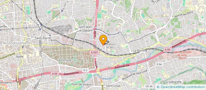 localisation de l'entreprise ELECTRO DESTOCK FRANCE à MARSEILLE 11E ARRONDISSEMENT