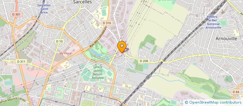 localisation de l'entreprise ELECTRO DIESEL PASTOL  SARCELLES