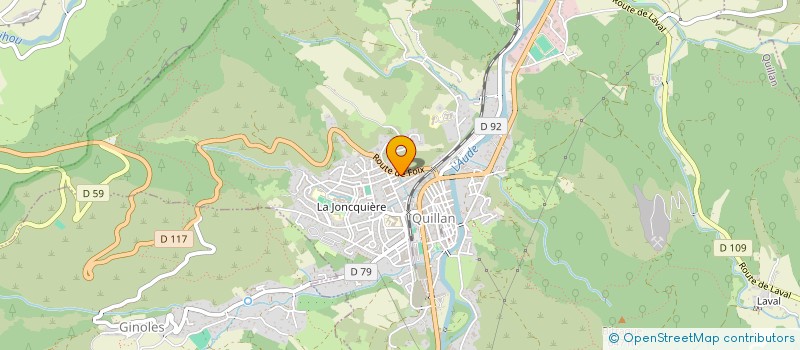 localisation de l'entreprise ELECTRO-DIESEL QUILLANAIS à QUILLAN