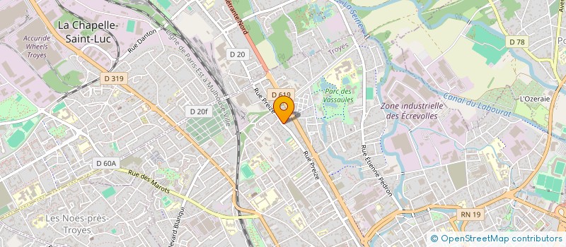 localisation de l'entreprise ELECTRO DIESEL RIVES DE SEINE  TROYES