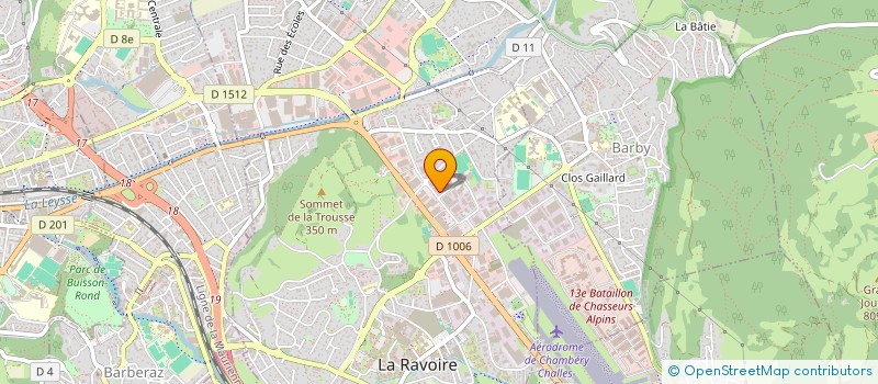 localisation de l'entreprise ELECTRO DYNAMIC  LA RAVOIRE