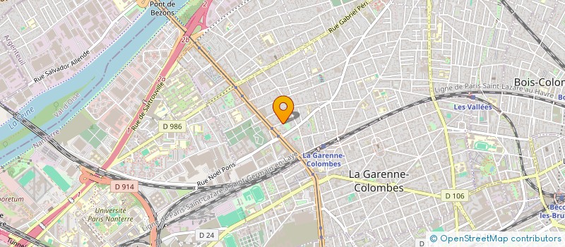 localisation de l'entreprise ELECTRO-FIBRE  COLOMBES