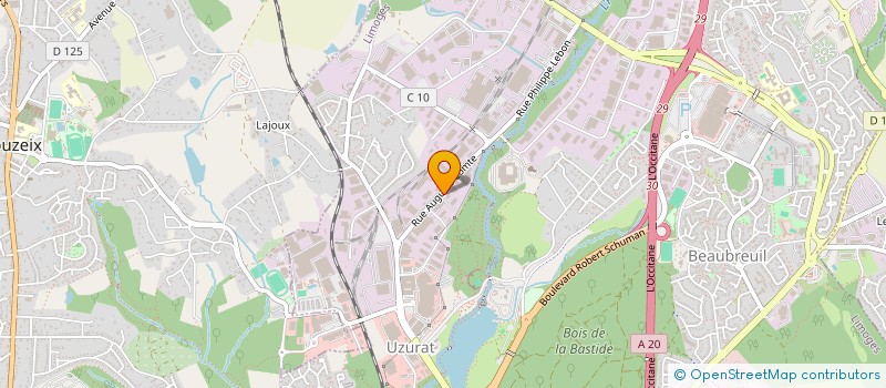 localisation de l'entreprise ELECTRO FIT STUDIO à LIMOGES