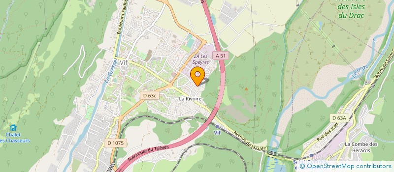 localisation de l'entreprise ELECTRO-FLUIDE  VIF