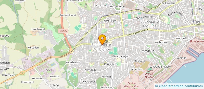 localisation de l'entreprise ELECTRO FOOT BRESTOIS à BREST