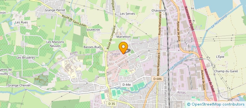 localisation de l'entreprise ELECTRO FORCE  GLEIZE