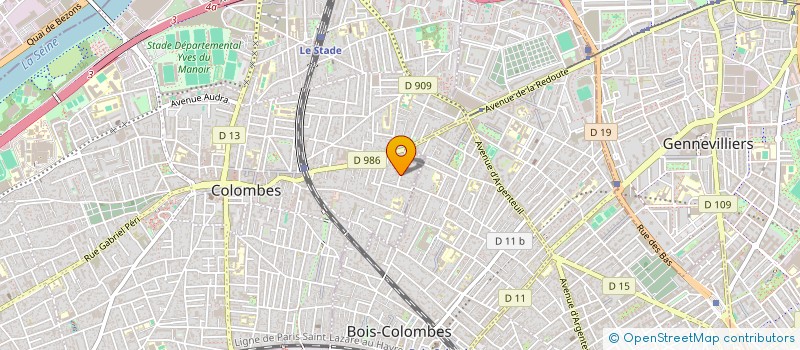 localisation de l'entreprise ELECTRO FRANCE à COLOMBES
