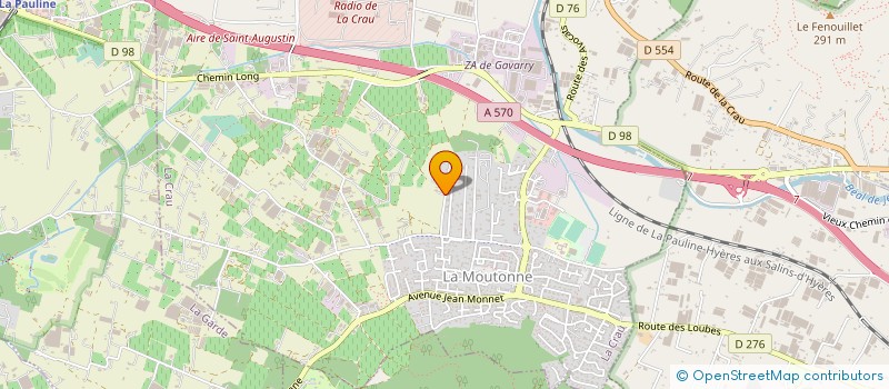 localisation de l'entreprise ELECTRO FROID SERVICE à LA CRAU
