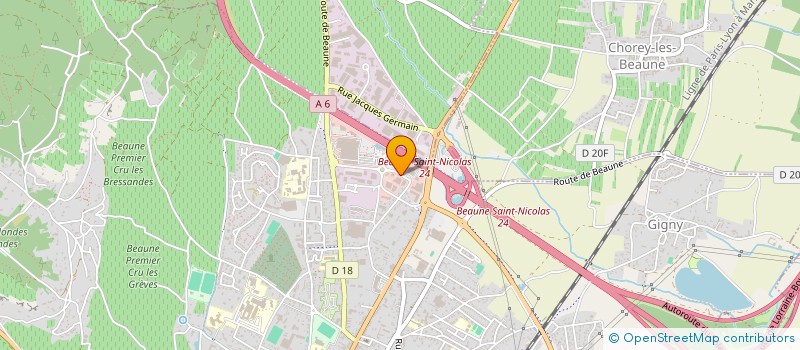 localisation de l'entreprise ELECTRO GAIA à BEAUNE