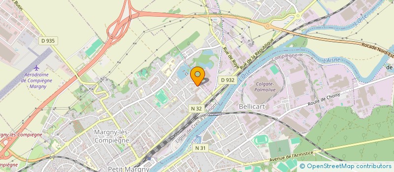 localisation de l'entreprise ELECTRO GROUPES 60  MARGNY-LES-COMPIEGNE