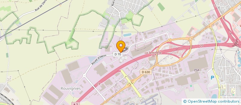 localisation de l'entreprise ELECTRO HAINAUT à PROUVY