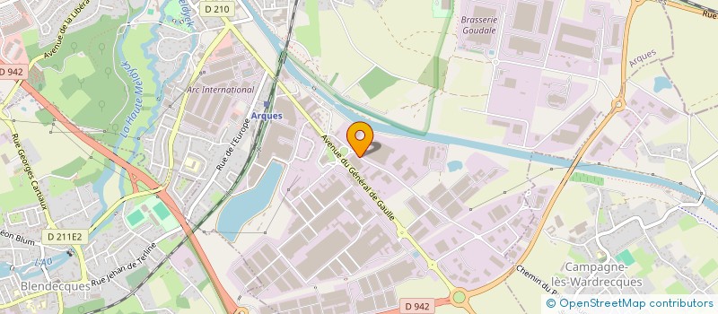 localisation de l'entreprise ELECTRO HAZEBROUCK à HAZEBROUCK