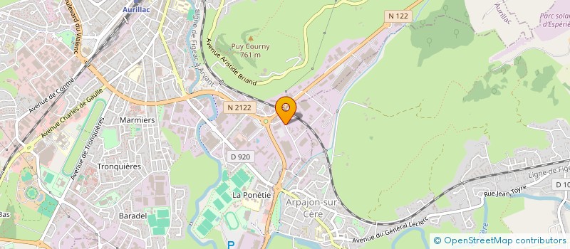 localisation de l'entreprise ELECTRO KART à AURILLAC