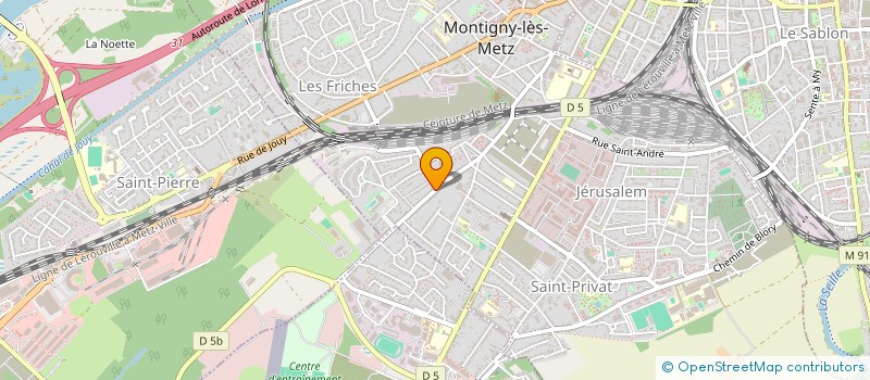 localisation de l'entreprise ELECTRO M B à MONTIGNY-LES-METZ