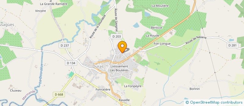 localisation de l'entreprise ELECTRO MENAGER ROGER VINCENZI à DURAS
