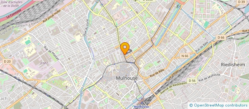 localisation de l'entreprise ELECTRO MENAGER ROTTNER SARL  MULHOUSE