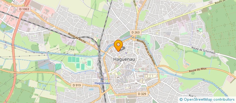 localisation de l'entreprise ELECTRO MENAGER SCHOEFOLT  HAGUENAU