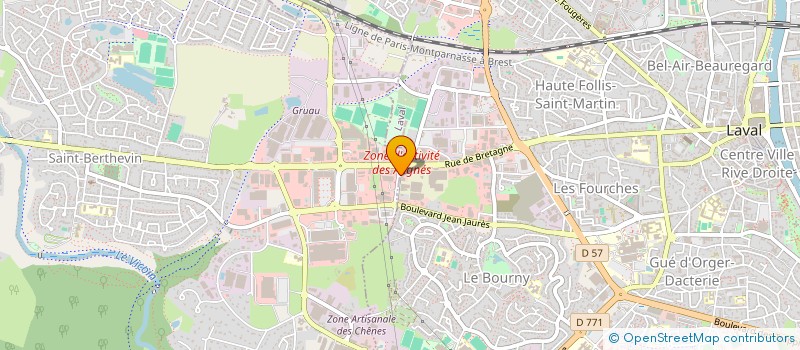 localisation de l'entreprise ELECTRO-MENAGER-SERVICE- à LAVAL