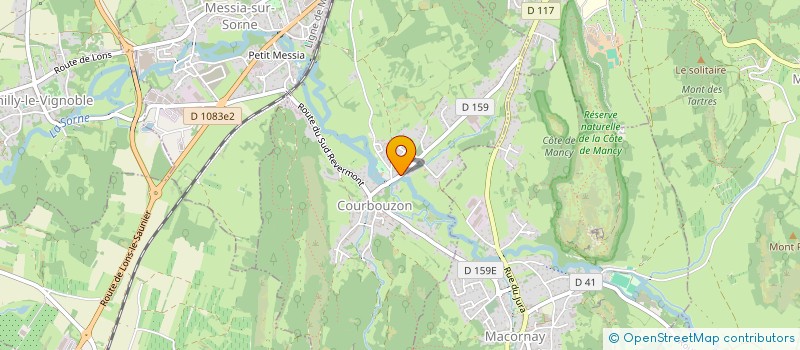 localisation de l'entreprise ELECTRO MENAGERS SERVICES à COURBOUZON