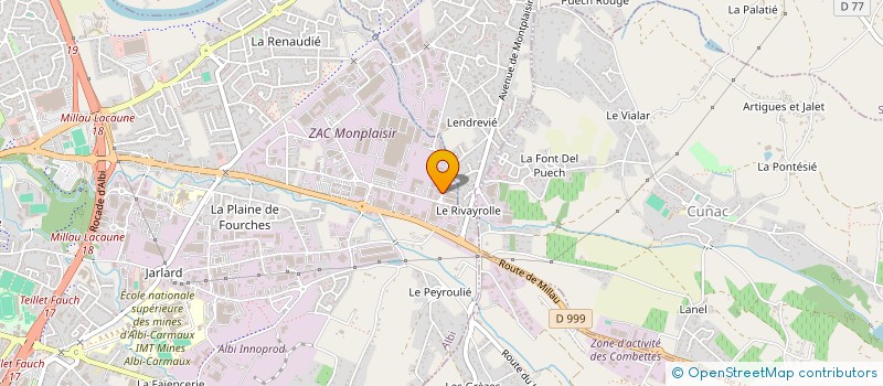 localisation de l'entreprise ELECTRO OCCITANIE à ALBI