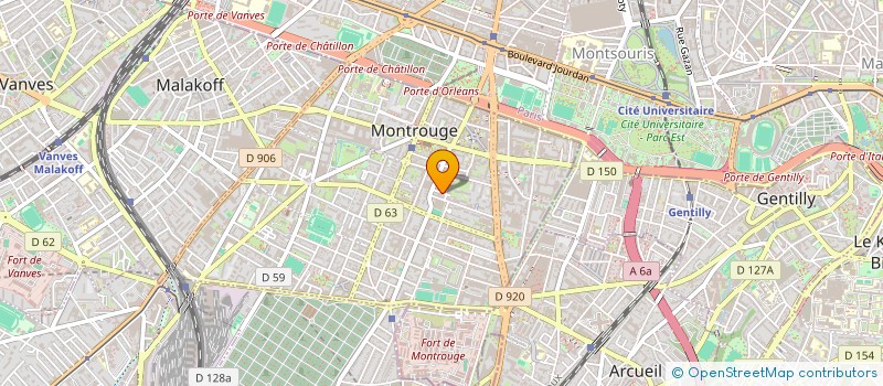 localisation de l'entreprise ELECTRO PHYSIOLOGIE CELLULAIRE à MONTROUGE