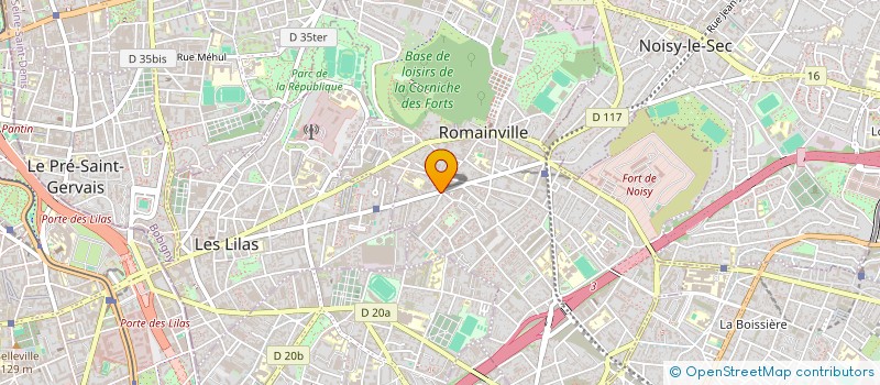 localisation de l'entreprise ELECTRO PLOMB à ROMAINVILLE
