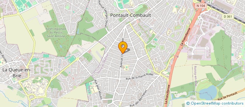 localisation de l'entreprise ELECTRO PONTAULT à PONTAULT-COMBAULT