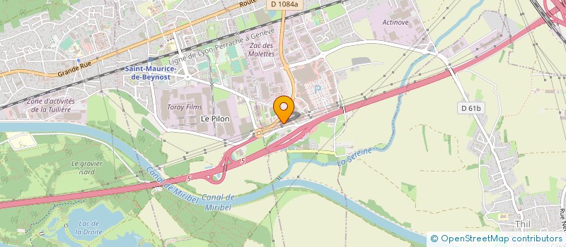 localisation de l'entreprise ELECTRO PULSE à BEYNOST