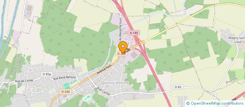 localisation de l'entreprise ELECTRO QUINCY  QUINCY-VOISINS