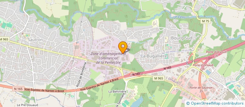 localisation de l'entreprise ELECTRO REPUBLIQUE 84 à ORVAULT