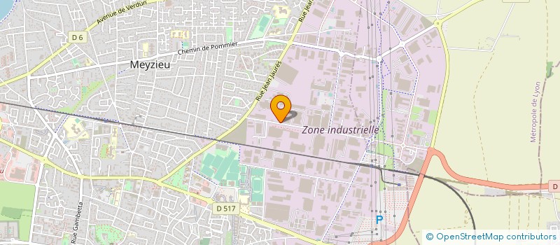 localisation de l'entreprise ELECTRO RHONE à MEYZIEU