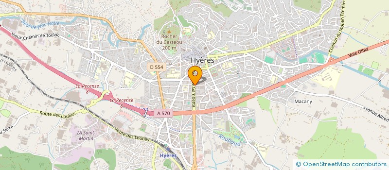 localisation de l'entreprise ELECTRO RIDING SHOP  HYERES