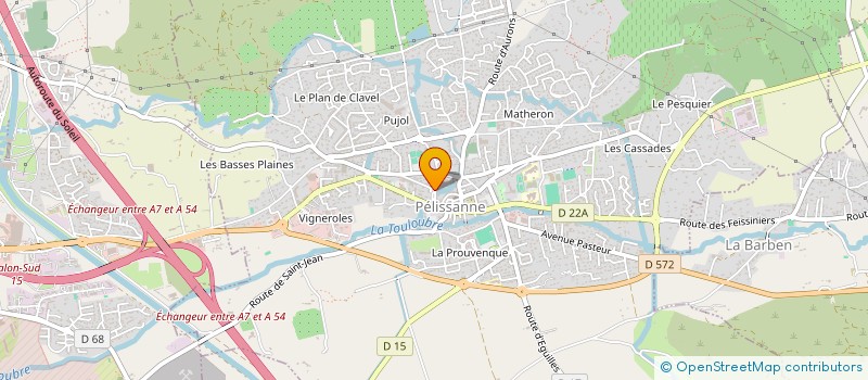 localisation de l'entreprise ELECTRO SANIT CHAUFFAGE BRIDE à PELISSANNE