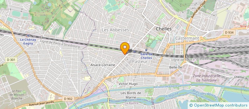 localisation de l'entreprise ELECTRO SECURITE à CHELLES