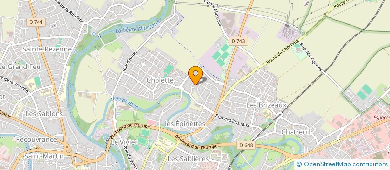 localisation de l'entreprise ELECTRO SERVICE à NIORT