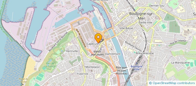 localisation de l'entreprise ELECTRO SERVICE DU LITTORAL à BOULOGNE-SUR-MER