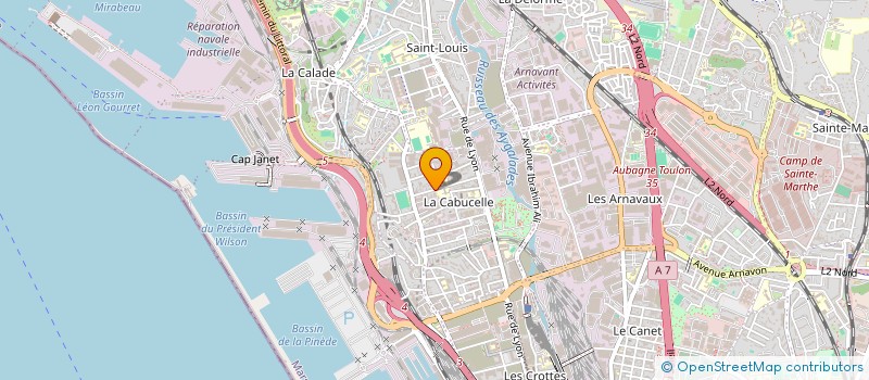 localisation de l'entreprise ELECTRO-SERVICES à MARSEILLE