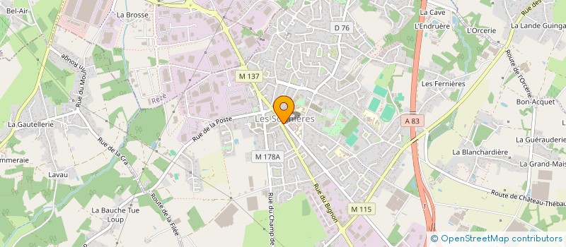 localisation de l'entreprise ELECTRO SPORT 4 à LES SORINIERES