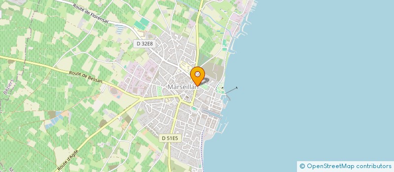 localisation de l'entreprise ELECTRO SUD à MARSEILLAN