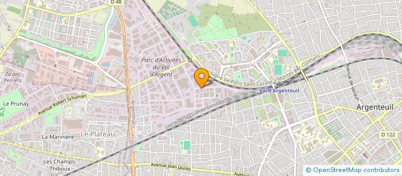 localisation de l'entreprise ELECTRO-THERMIQUE à ARGENTEUIL