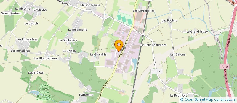 localisation de l'entreprise ELECTRO TOURS à JOUE-LES-TOURS