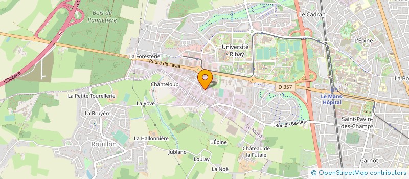 localisation de l'entreprise ELECTRO VELA à LE MANS