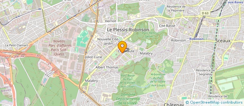 localisation de l'entreprise ELECTRO VIDEO NETO SERVICES  LE PLESSIS-ROBINSON