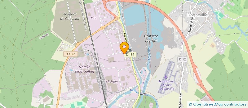 localisation de l'entreprise ELECTRO VOSGES à CHAVELOT