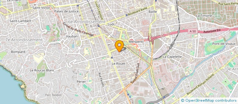 localisation de l'entreprise ELECTRO13 à MARSEILLE