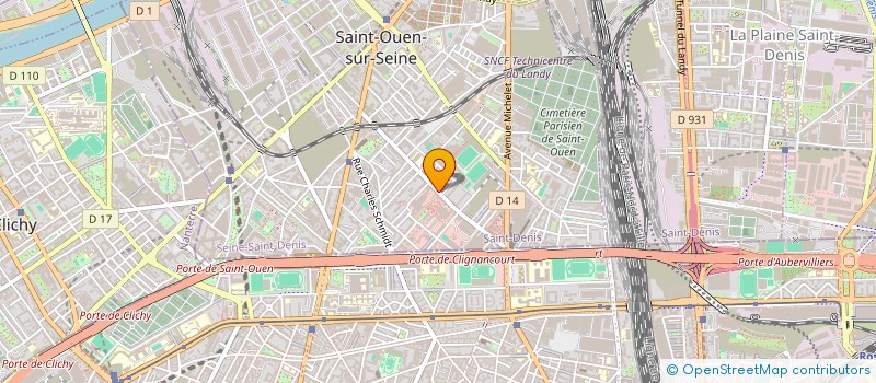 localisation de l'entreprise ELECTROBAT à SAINT-OUEN-SUR-SEINE